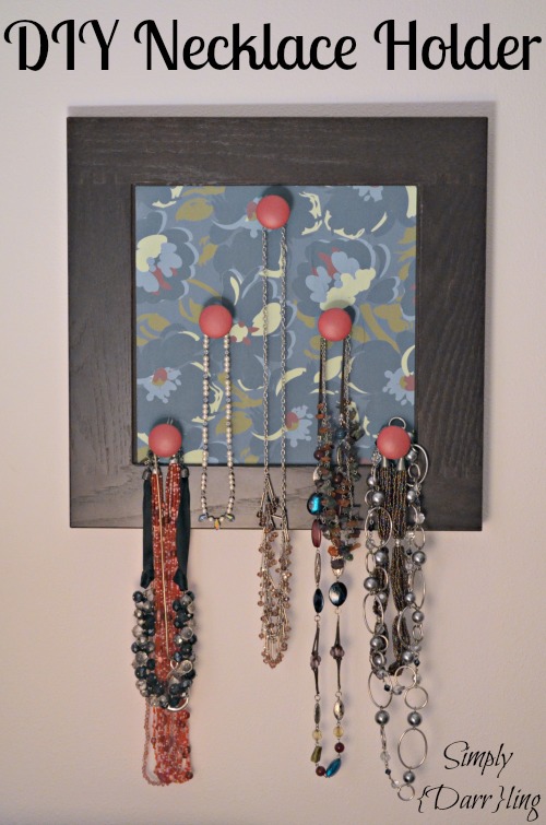 20 Great DIY Necklace Holder Ideas So They Never Get Tangled Again