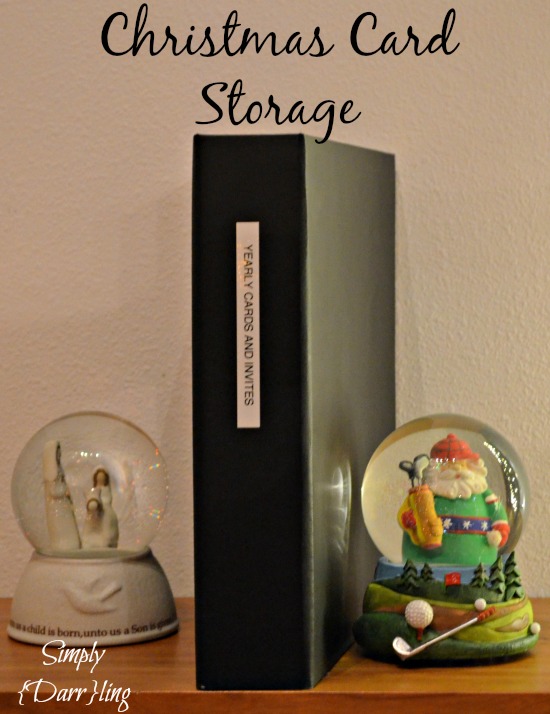 Storing Christmas Cards