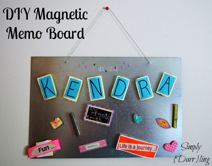 DIY Magnetic Memo Board