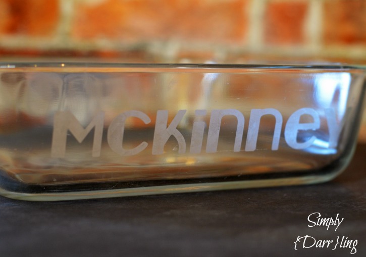 Name Etched Pyrex