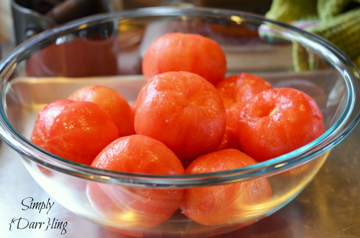 Peeled Tomatoes for Tomato Soup