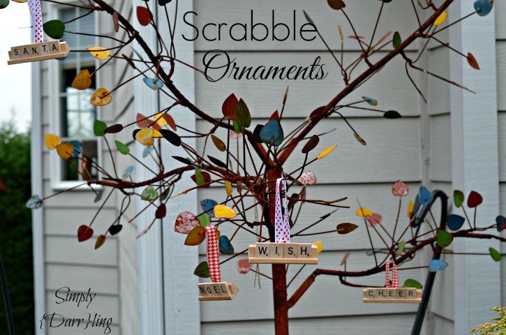 Scrabble Tile Ornaments