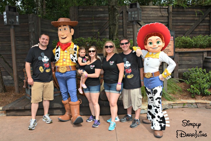 Jesse and Woody at Magic Kingdom