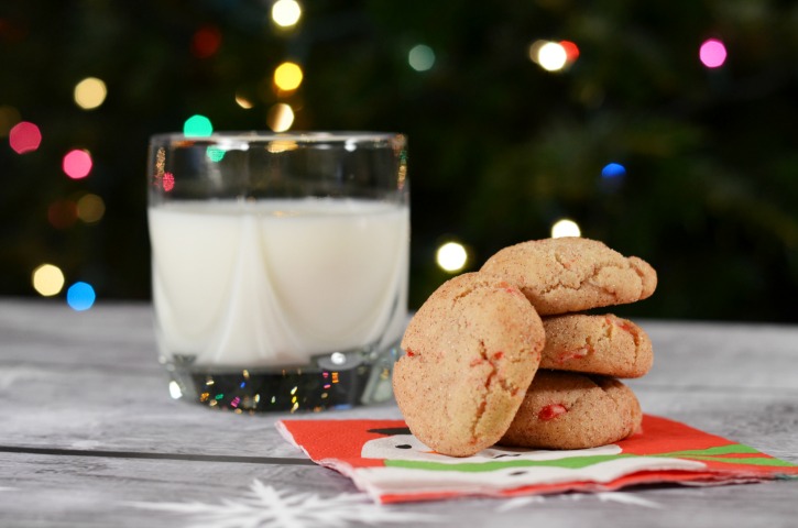 Peppermint Candy Cane Snickerdoodles