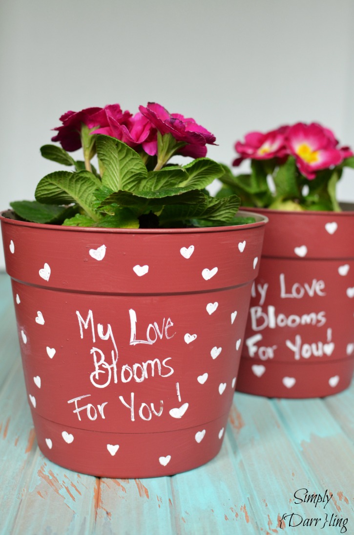 Valentine's Day Conversation Hearts Vase