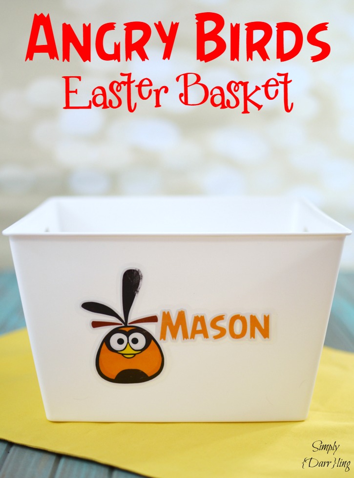 Angry Birds Personalized Easter Basket