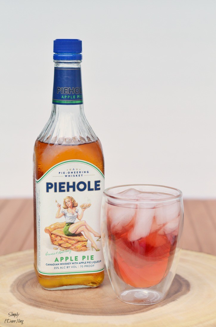Cranberry Apple Sparkling Whiskey Cocktail with Piehole Whiskey