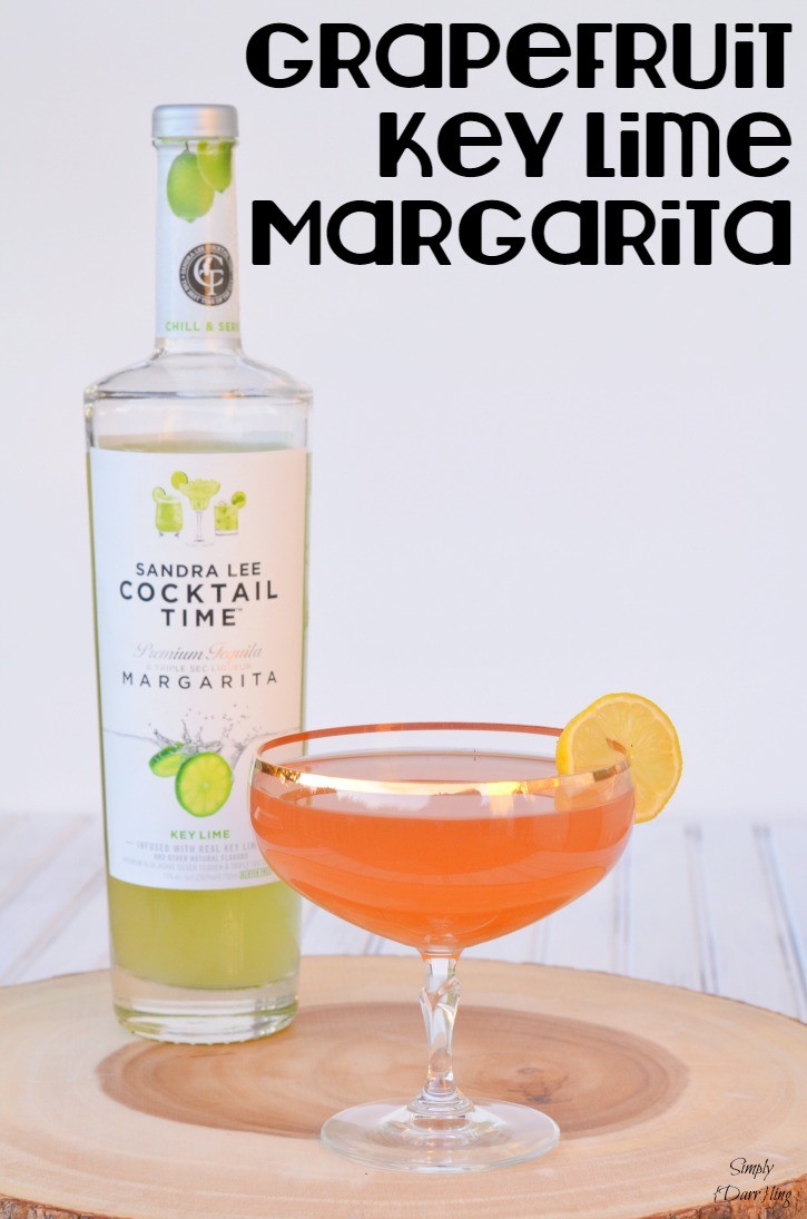 Grapefruit Key Lime Margarita featuring Sandra Lee Cocktail Time Margaritas