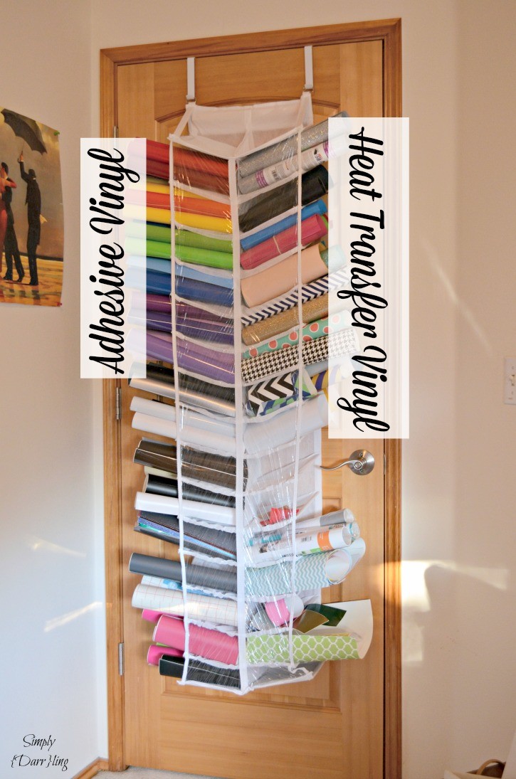 How I organize my Silhouette Cameo vinyl - both adhesive and heat transfer