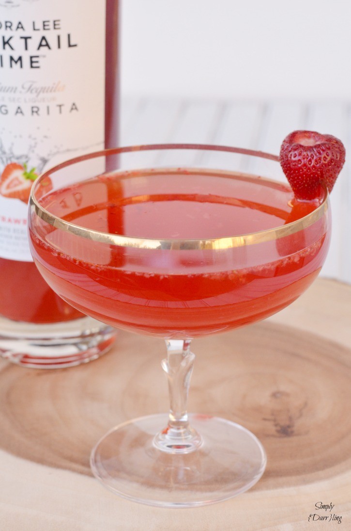 Strawberry Lemonade Margarita featuring Sandra Lee Cocktail Time Margaritas