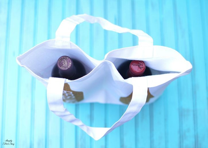 DIY Double Wine Bottle Tote Bag Simply {Darr}ling