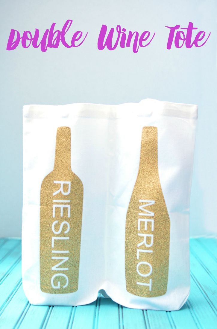 Carry Your Wine in Style with this double bottle wine tote bag