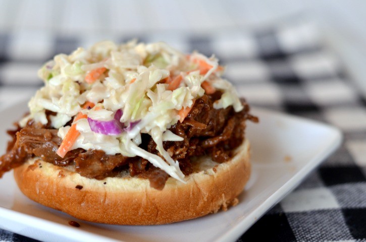 Honey and Balsamic Pulled Pork Sandwich