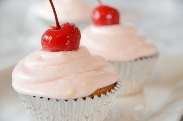 Cherry Rum And Coke Cupcake