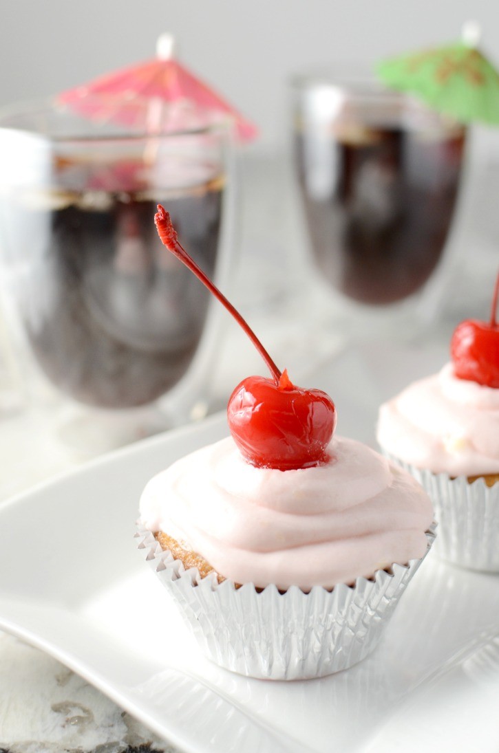 Cherry Rum & Coke Cupcake - Simply {Darr}ling