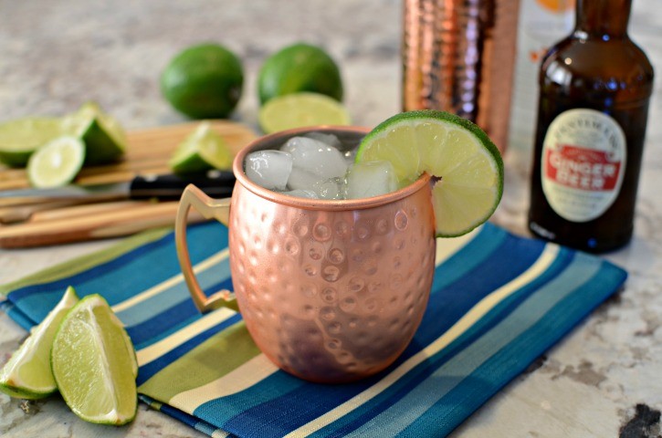 Orange Moscow Mule in Copper Cup