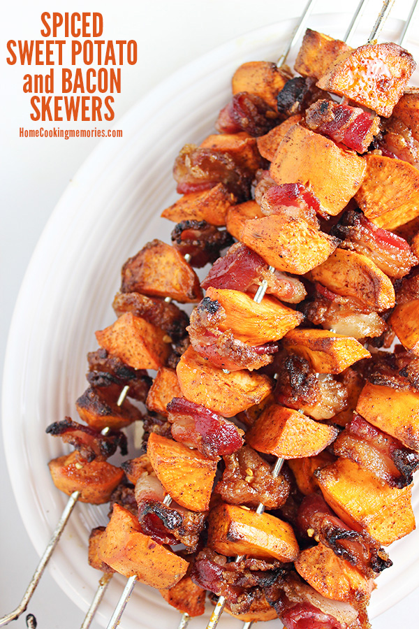 Sweet Potato & Bacon Skewers from Home Cooking Memories