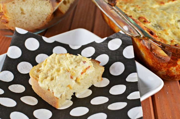Cheesy Artichoke Dip Recipe - perfect for enjoying during sporting events