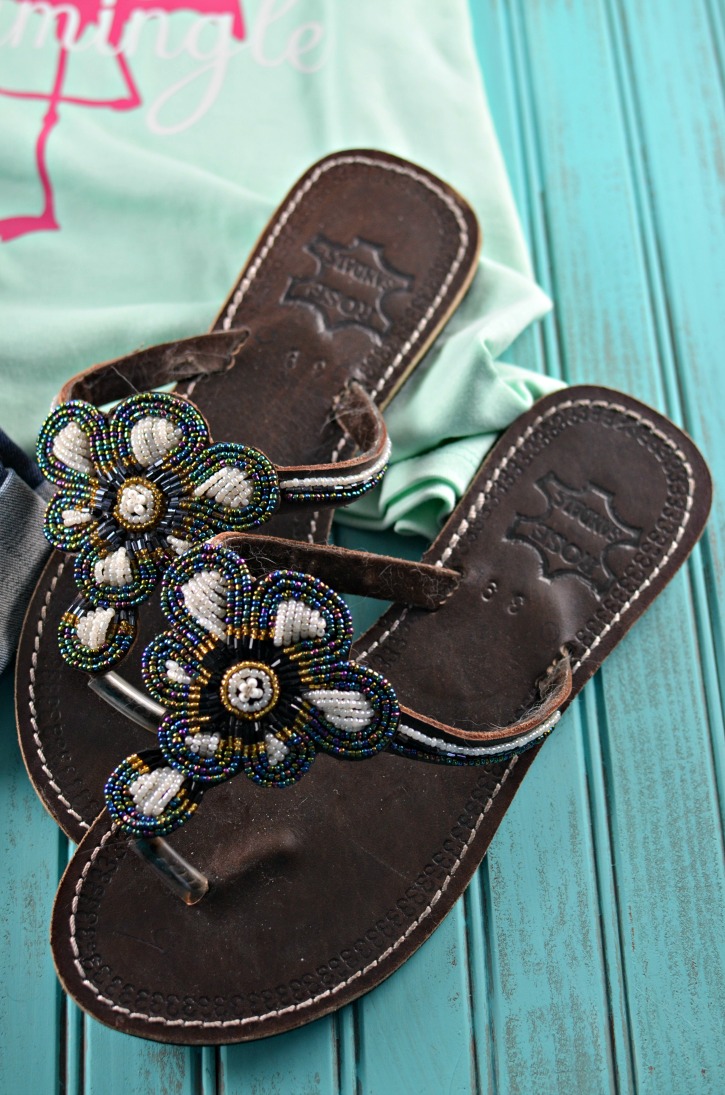 Hand Beaded Sandals for Summer Outfits