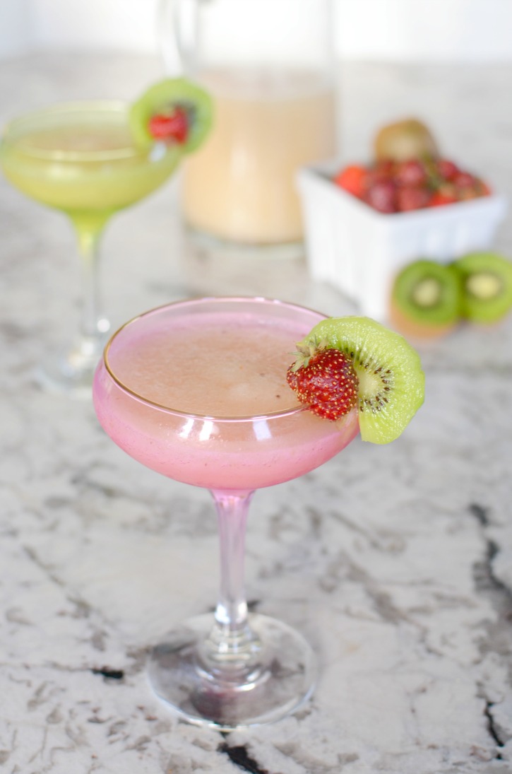 Strawberry Kiwi Lemonade Margarita - A Cocktail Recipe