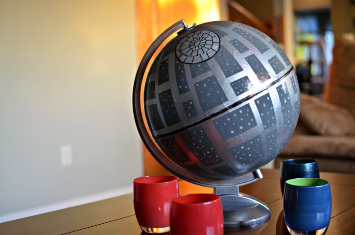 Star Wars Upcycled Globe Death Star