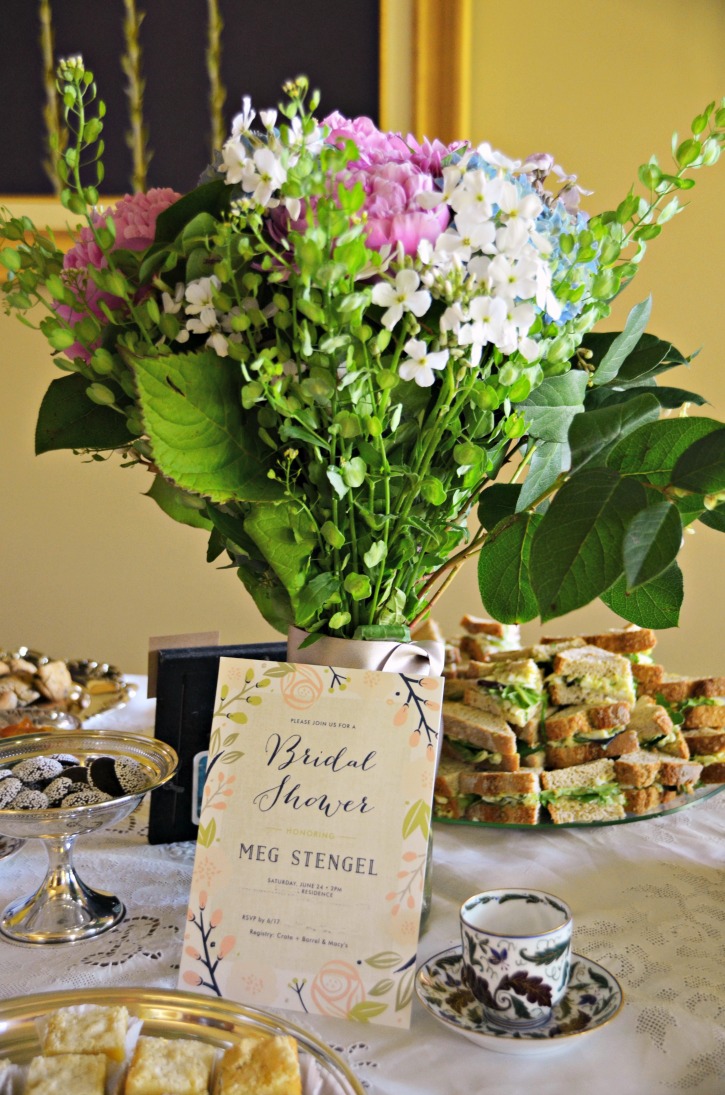 Garden Tea Party Bridal Shower Minted Invitation
