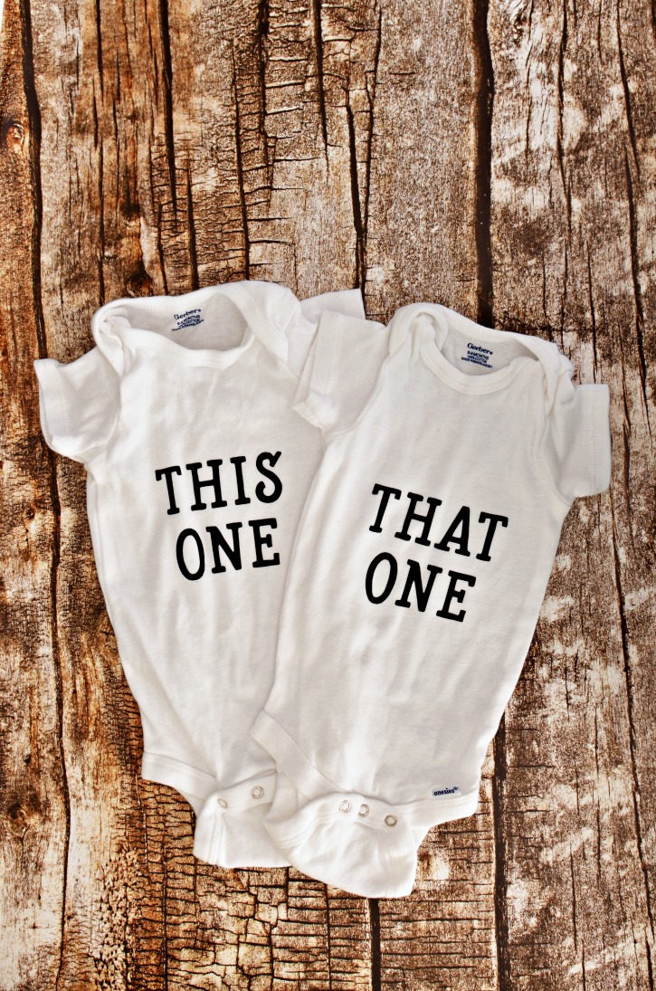 This One, That One, Twin Onesies