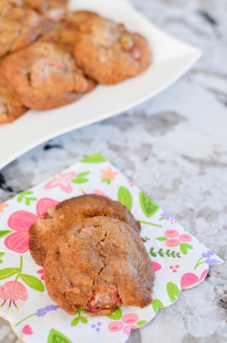 Soft Cookies featuring fresh Rhubarb