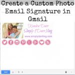 Create a Custom Photo Email Signature in Gmail