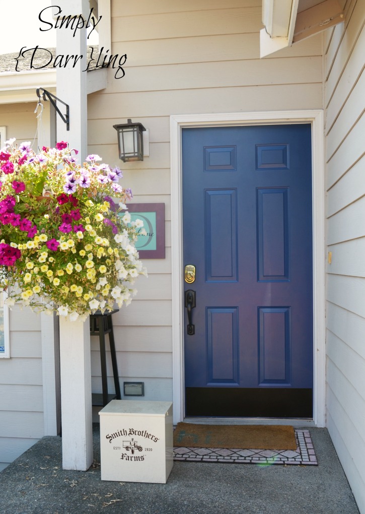 blue front door