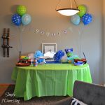 A Blue and Green Baby Shower