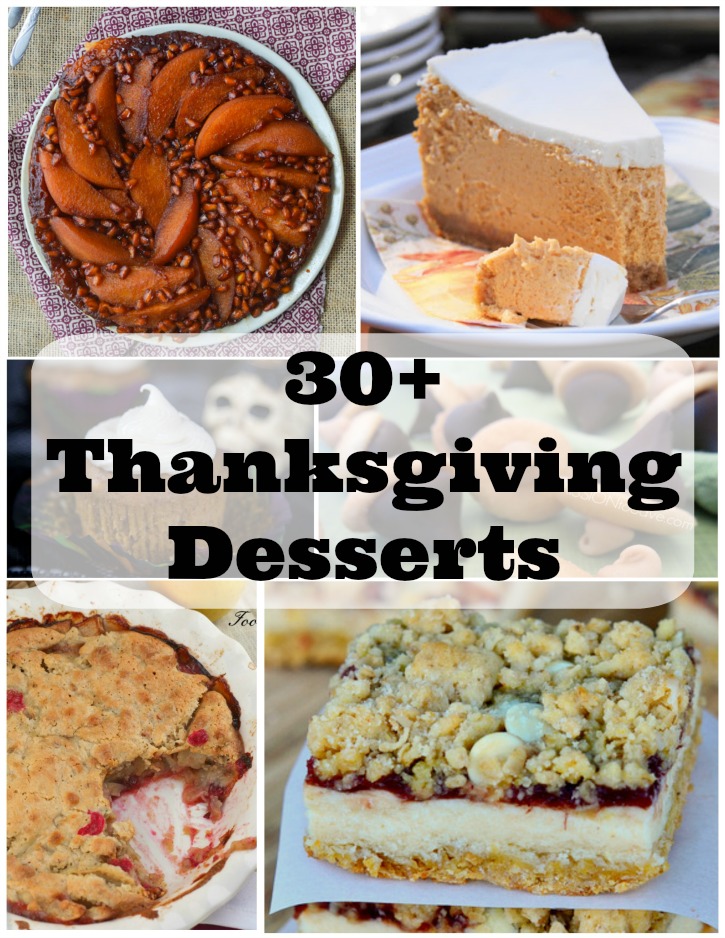 30+ Thanksgiving Desserts