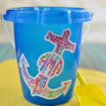 Lilly Pulitzer Inspired Beach Pail