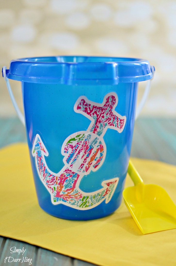 Lily Pulitzer Inspired Beach Pail by Simply Darrling