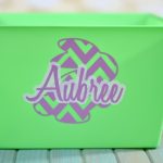 Personalized Chevron Easter Basket