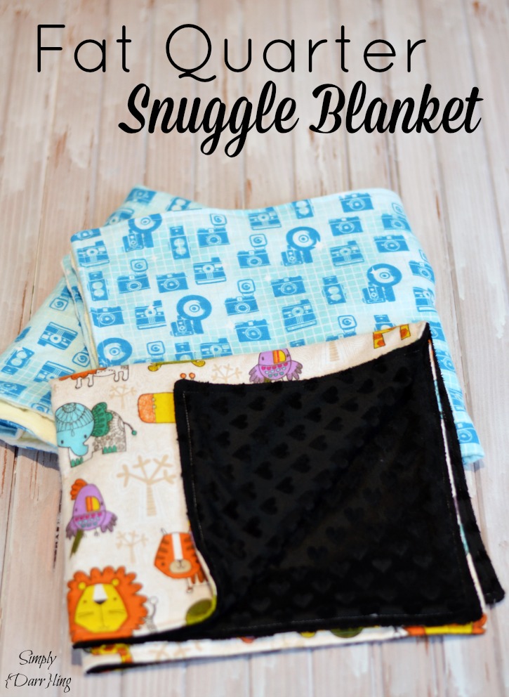 Fat Quarter Snuggle Blanket Simply {Darr}ling