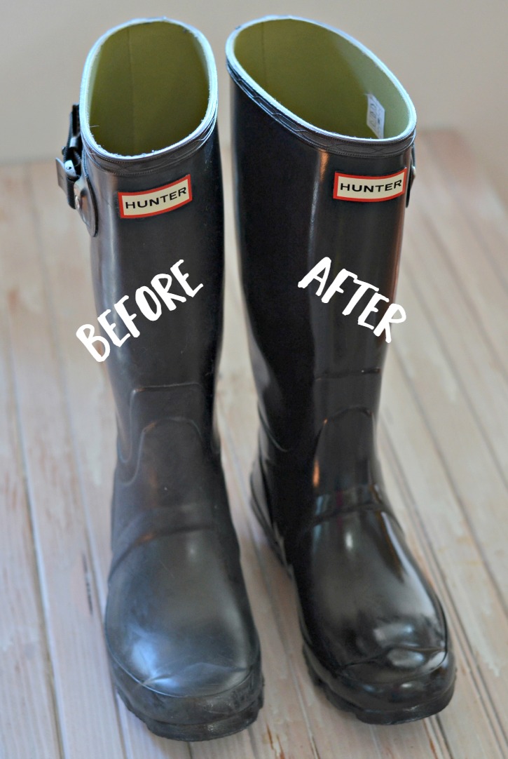 best way to clean hunter boots