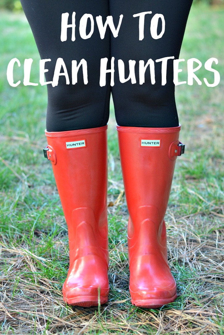 Cleaning 2024 hunter boots