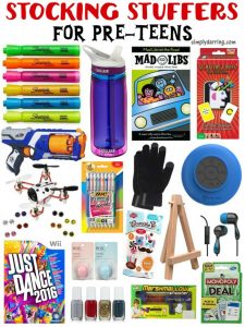 Compilation of Great Stocking Stuffers for Pre-Teens