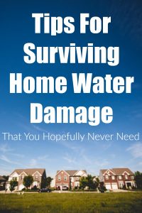 Tips for Surviving Home Water Damage