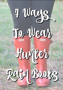 7 ways to wear hunter rain boots