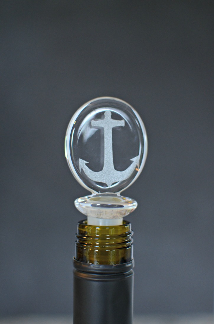 Easy DIY Etched Look Wine Bottle Stoppers Simply {Darr}ling