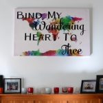 Easy DIY World Map with Hymn Quote