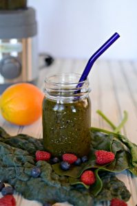 Summer Berry Green Smoothie with Jamba Appliances