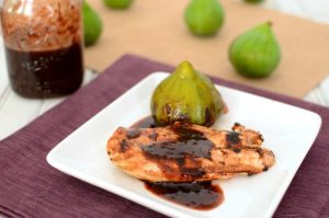 Grilled chicken with Fresh Fig Glaze