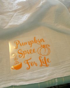 Pumpkin Spice For Life Heat Transfer Vinyl