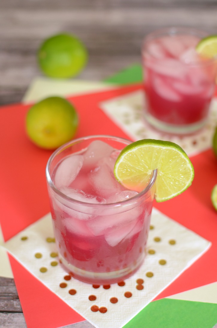 Hibiscus Lime Cooler Cocktail Recipe