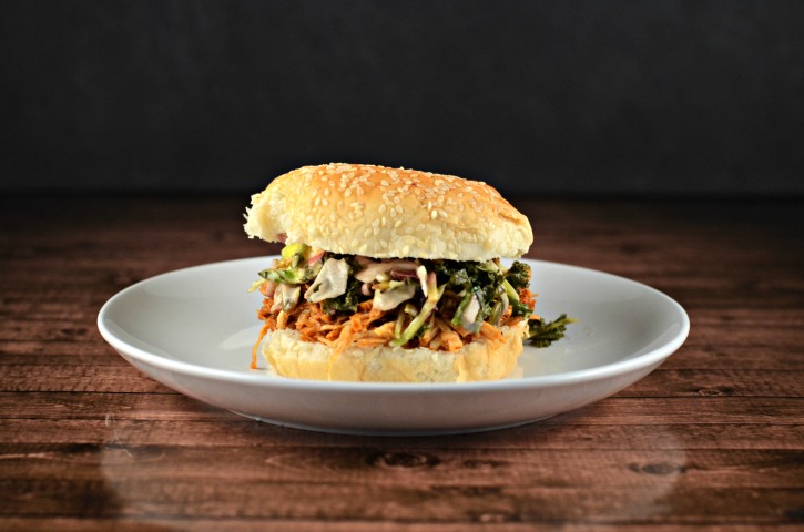 Easy Shredded BBQ Chicken Sandwich