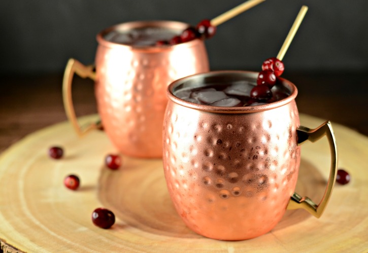 Cranberry Apple Moscow Mule Cocktail