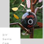 DIY Santa Cam Ornament with Silhouette Cut File